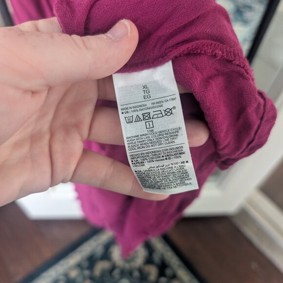 Old Navy Waist-Defined Flutter-Sleeve Midi Wrap Dress - XL - Picture 7 of 8